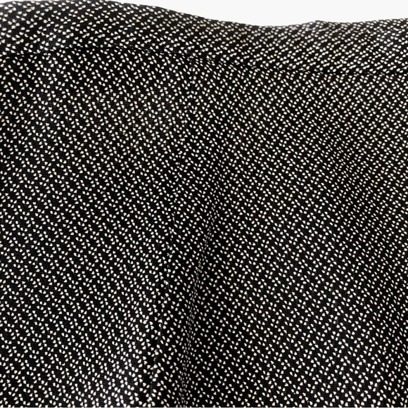 Vintage 90s A-Line Skirt Black w/ White Pin Dot Pattern JH Collectibles size 16 - Picture 10 of 16